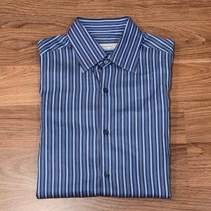 Ermenegildo Zegna Striped L/S Casual Dress Shirt L